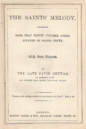 Bierton Particular Baptists Hymn Book