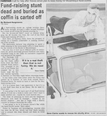 Description: stolen coffin